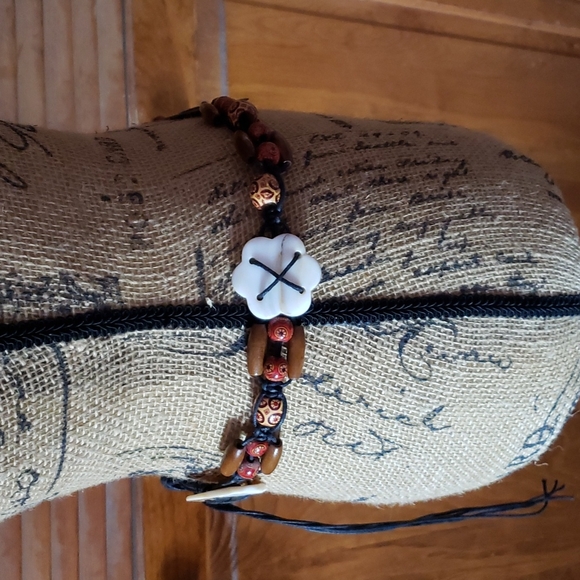 Zodiac bohemian tie belt. Beaded - Picture 5 of 10